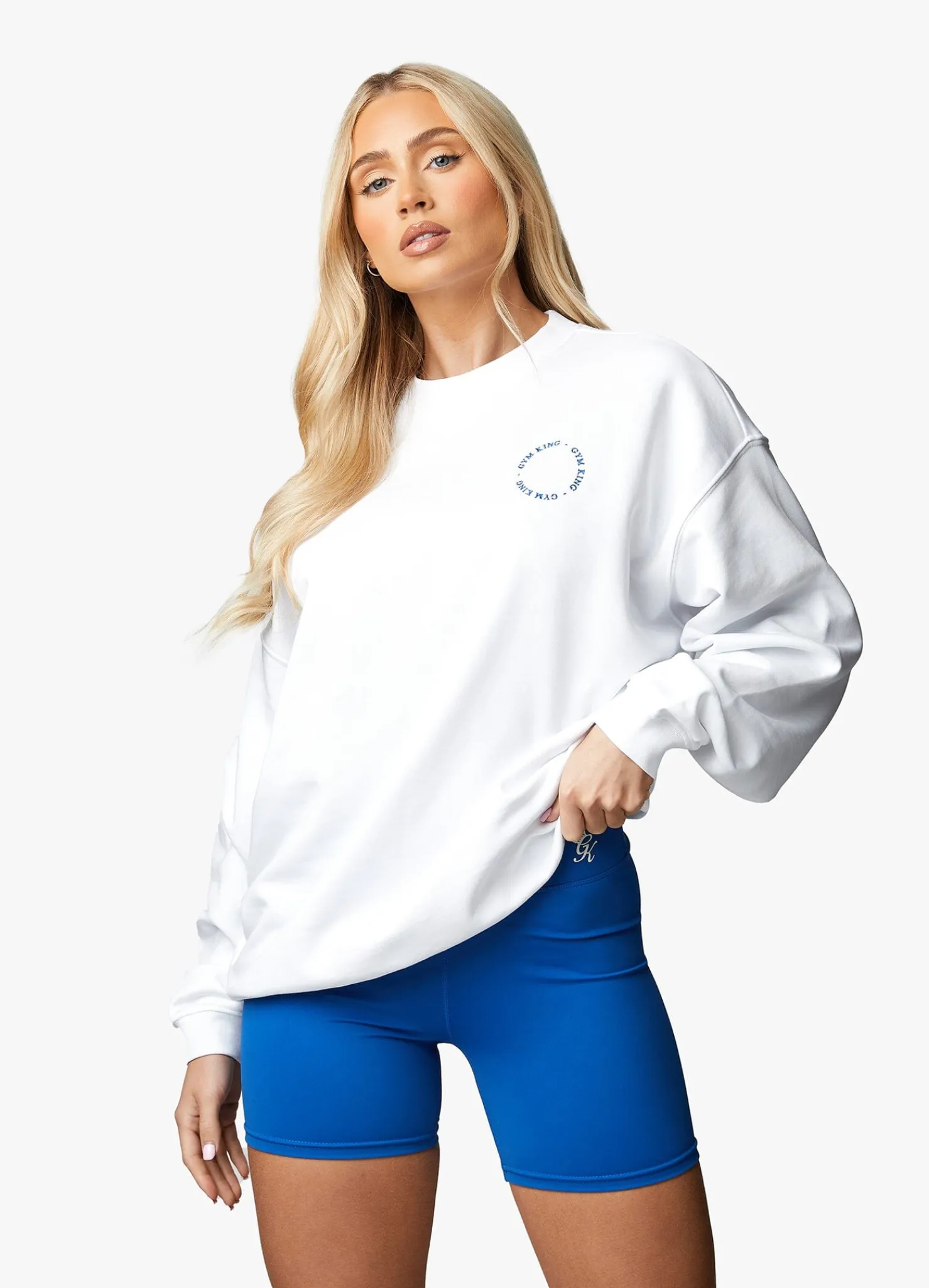 Co-Ords<Gym King Recharge Oversized Crew White