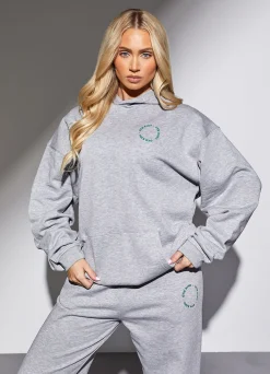 Co-Ords<Gym King Recharge Oversized Hood Light Grey Marl