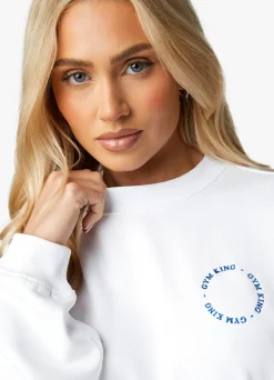 Co-Ords<Gym King Recharge Oversized Crew White