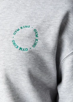 Sweatshirts<Gym King Recharge Oversized Crew Light Grey Marl
