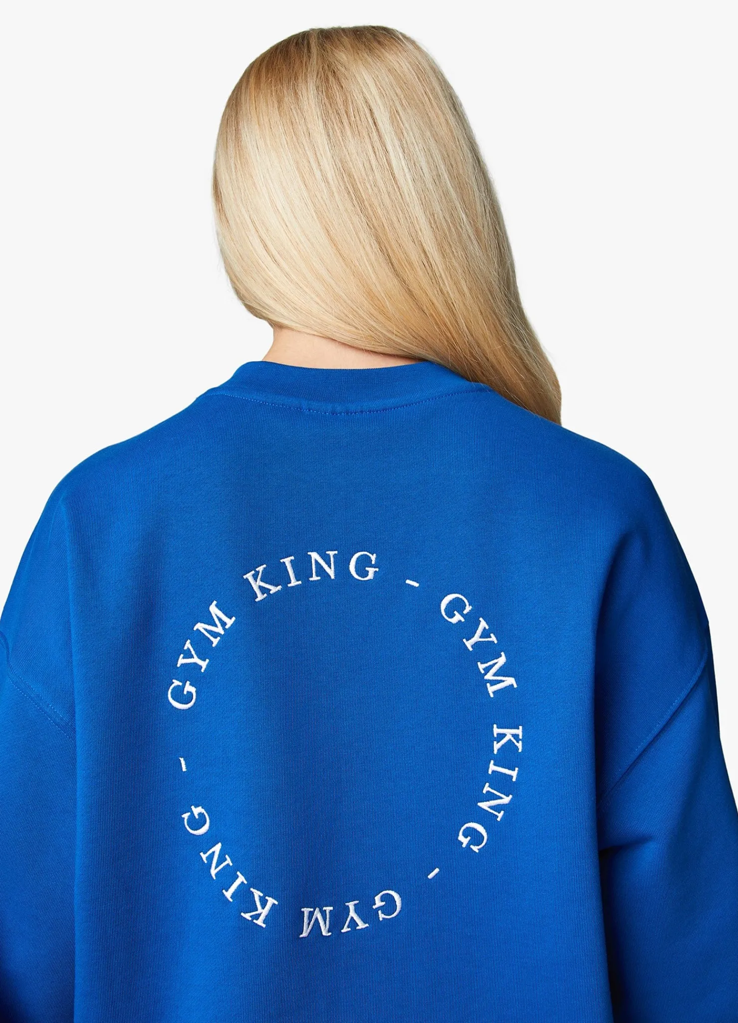 Sweatshirts<Gym King Recharge Oversized Crew Royal Blue
