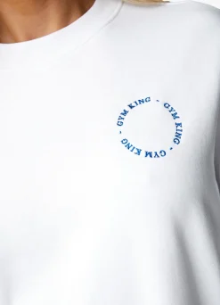 Sweatshirts<Gym King Recharge Oversized Crew White