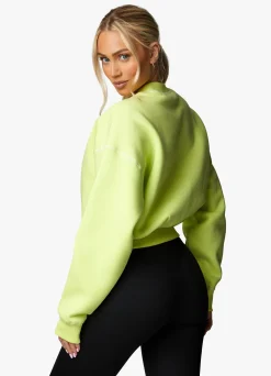 Sweatshirts<Gym King Recovery Fleece Crew Lime