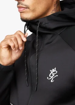 Tracksuit Tops<Gym King Reflect Poly Hood Black/Silver