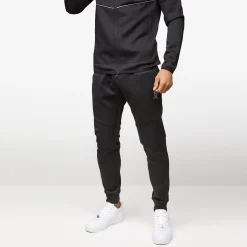 Tracksuit Bottoms<Gym King Reflect Poly Tracksuit Bottom Black/Silver