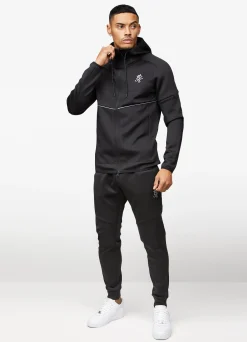 Tracksuits<Gym King Reflect Poly Tracksuit Black/Silver