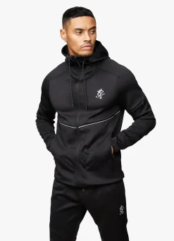 Tracksuits<Gym King Reflect Poly Tracksuit Black/Silver