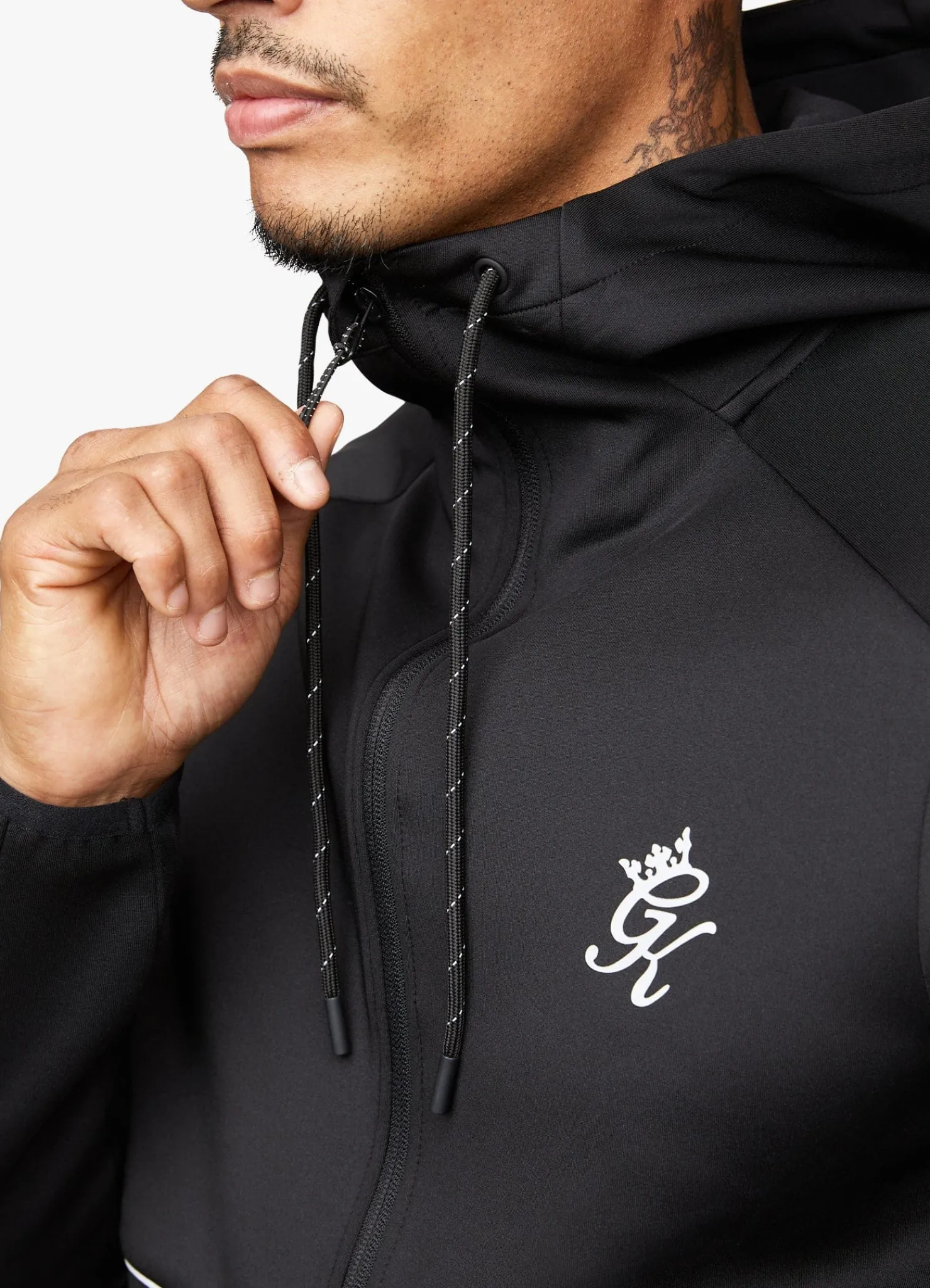 Tracksuits<Gym King Reflect Poly Tracksuit Black/Silver