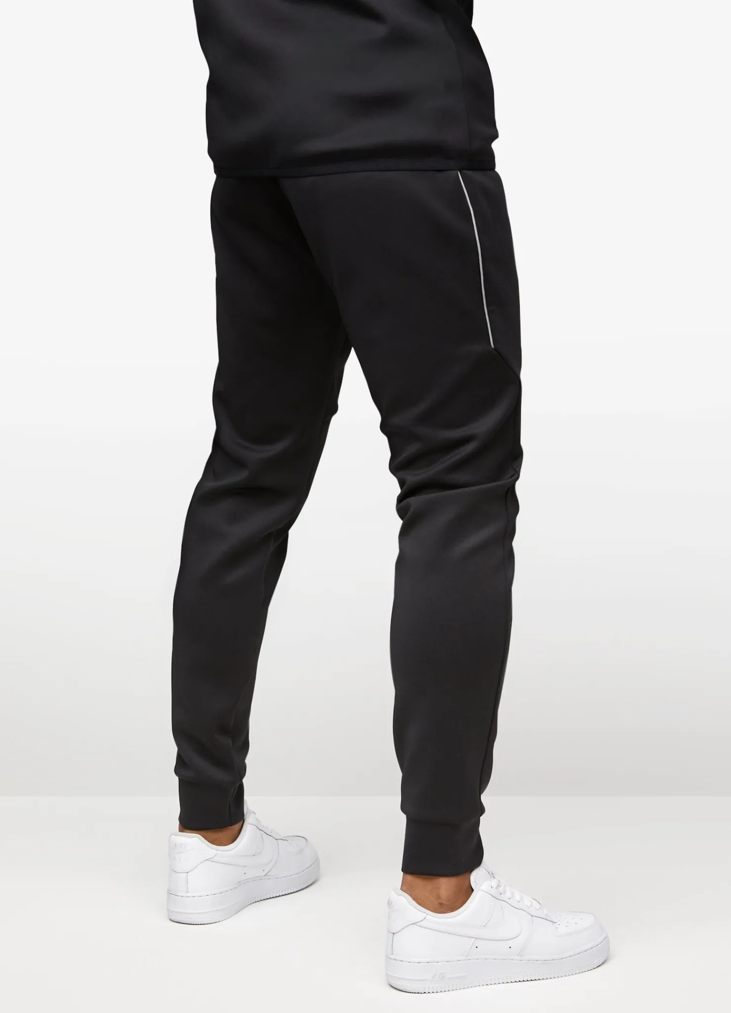 Tracksuits<Gym King Reflect Poly Tracksuit Black/Silver