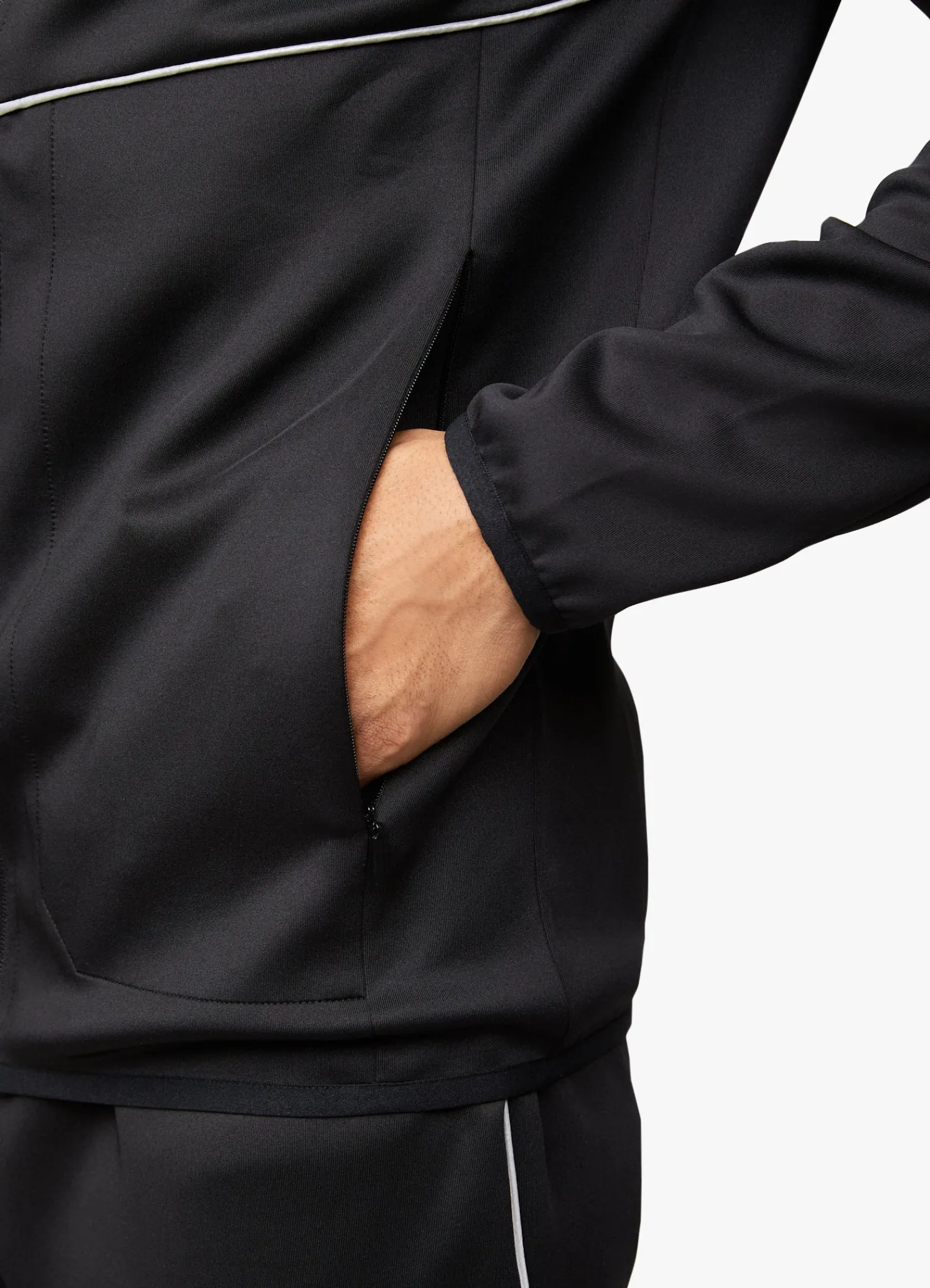 Tracksuits<Gym King Reflect Poly Tracksuit Black/Silver