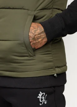 Outerwear<Gym King Resolute Gilet Khaki