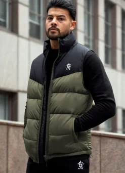 Outerwear<Gym King Resolute Gilet Khaki