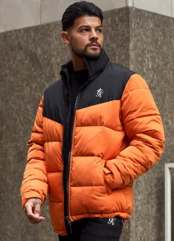 Outerwear<Gym King Resolute Puffer Black/Orange