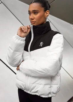 Outerwear<Gym King Resolute Puffer White/Black