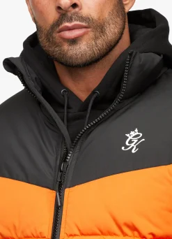 Outerwear<Gym King Resolute Puffer Black/Orange