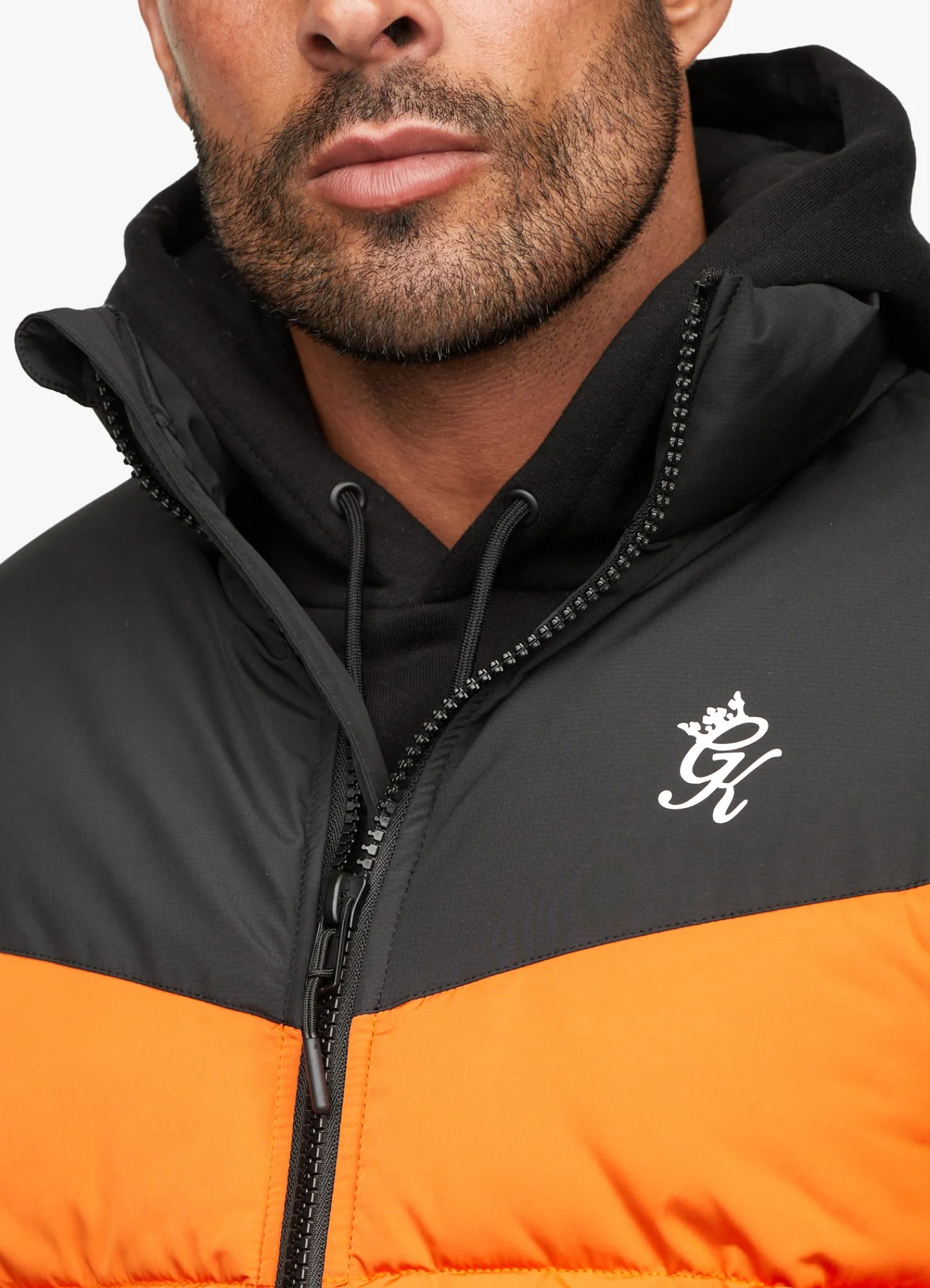 Outerwear<Gym King Resolute Puffer Black/Orange