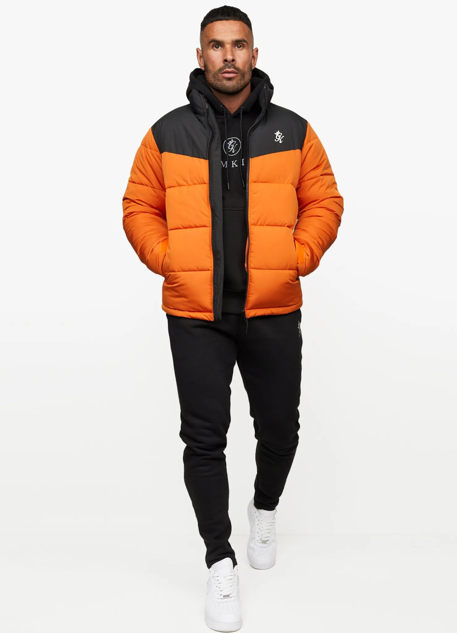 Outerwear<Gym King Resolute Puffer Black/Orange