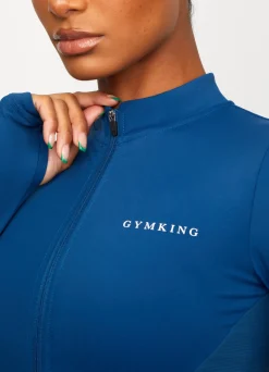 Gymwear<Gym King Restore Full Zip Funnel Moonlight Blue