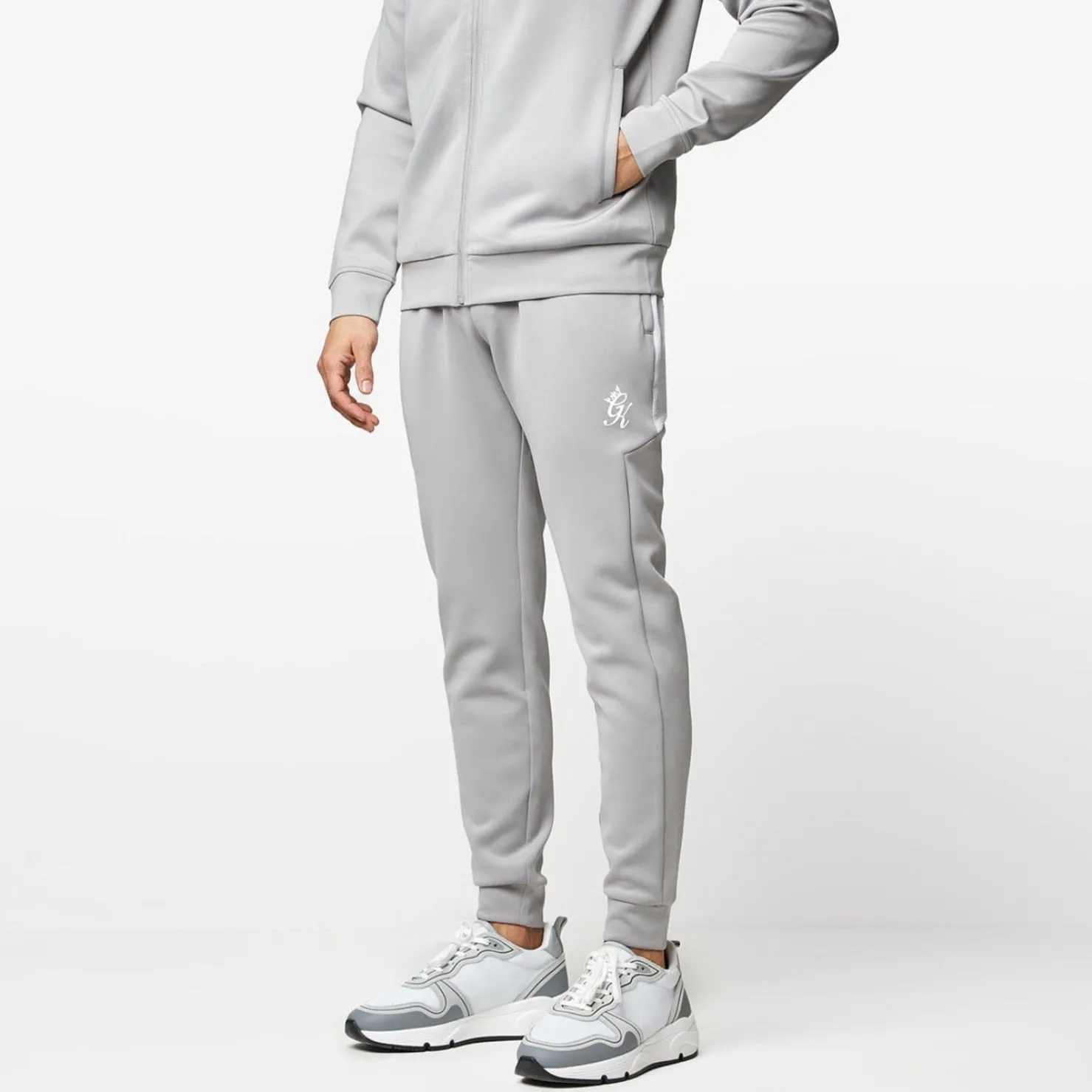 Tracksuit Bottoms<Gym King Ripstop Panel Tracksuit Bottom Shadow Grey