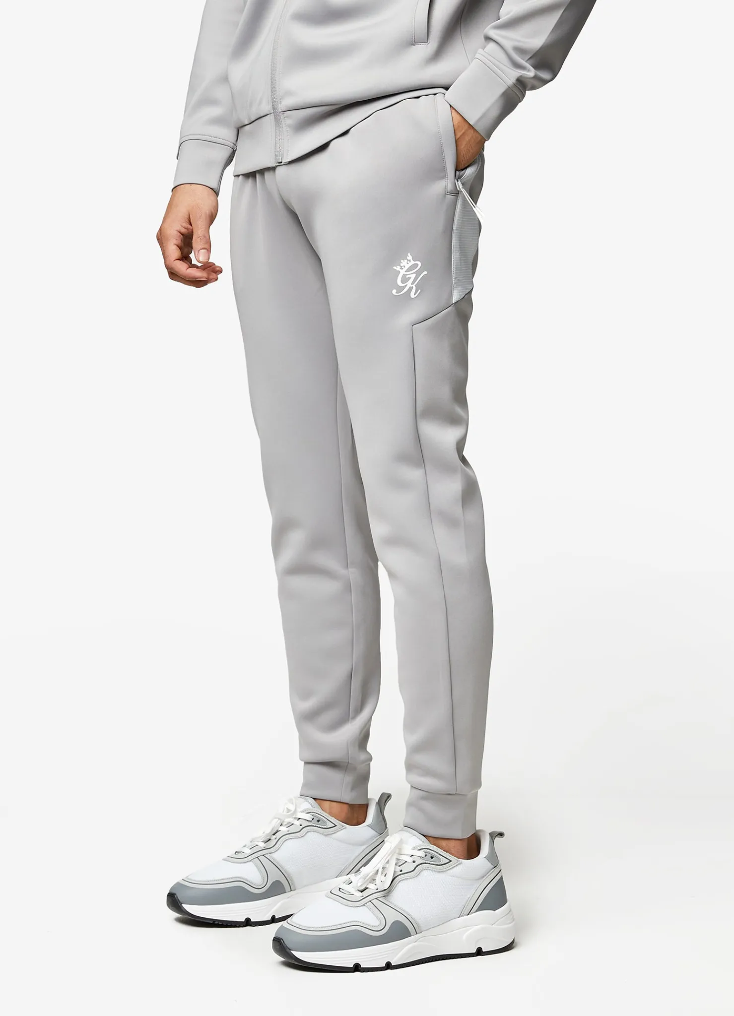 Tracksuit Bottoms<Gym King Ripstop Panel Tracksuit Bottom Shadow Grey