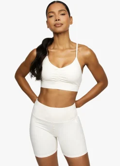 Gymwear<Gym King Scrunch Sports Bra Cream