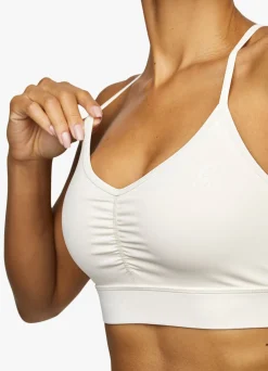 Gymwear<Gym King Scrunch Sports Bra Cream