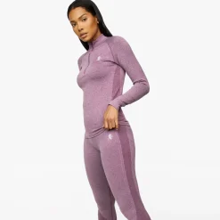 Gymwear<Gym King Seamless Results 1/4 Zip Funnel Plum Marl