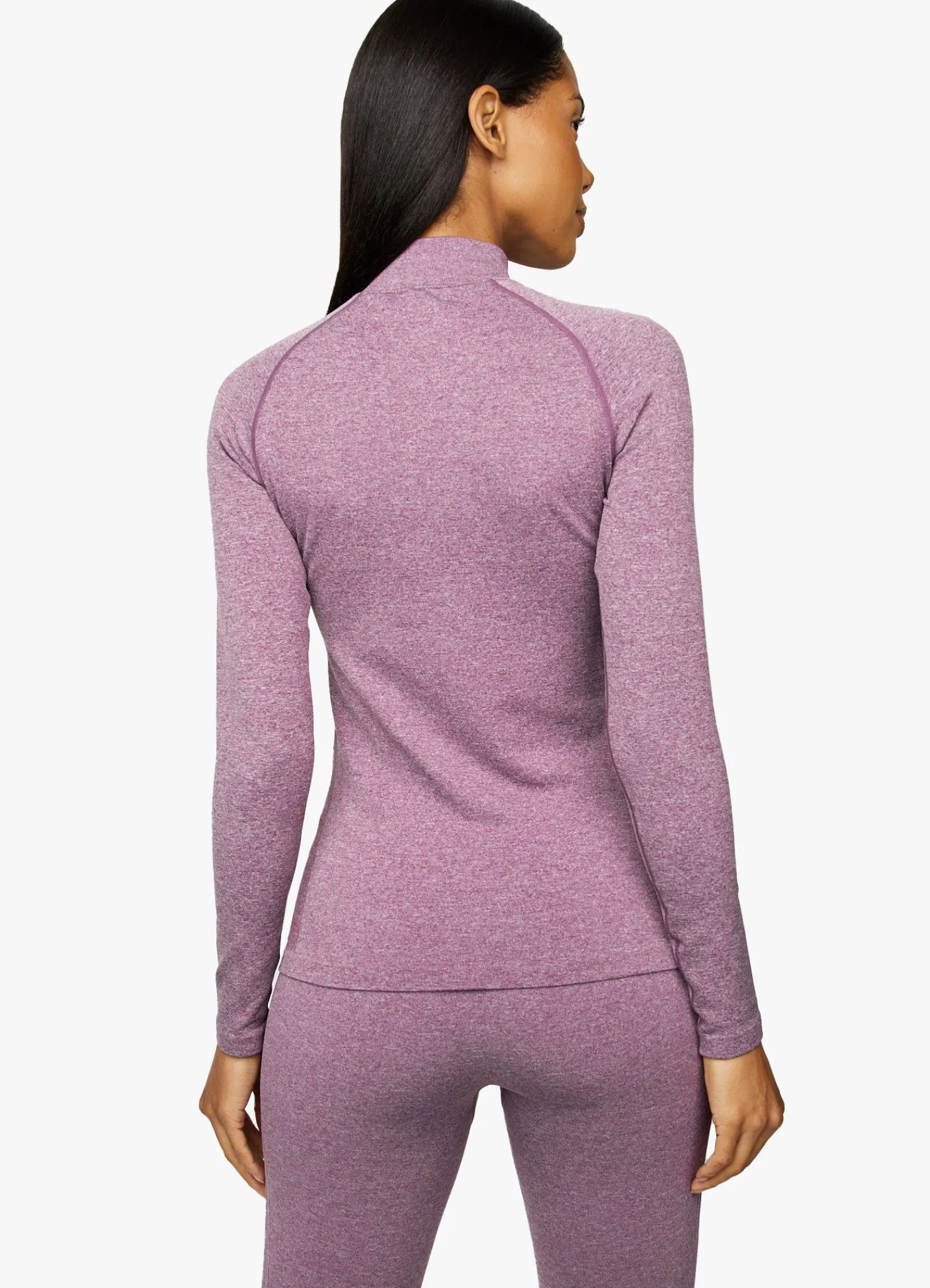 Gymwear<Gym King Seamless Results 1/4 Zip Funnel Plum Marl