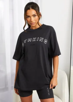 Co-Ords<Gym King Shadow Bf Tee Dark Pewter