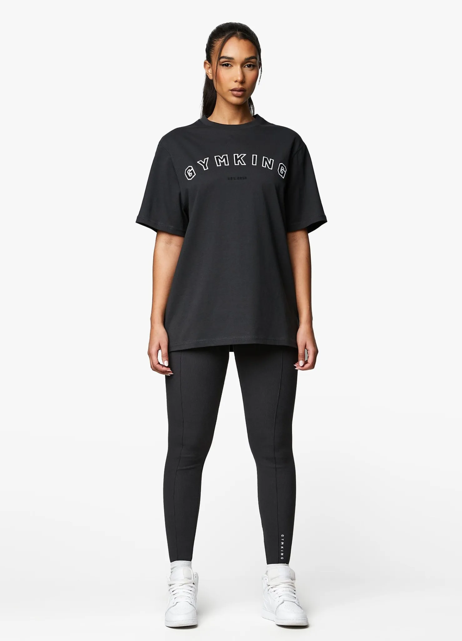 Tops & T-Shirts<Gym King Shadow Bf Tee Dark Pewter