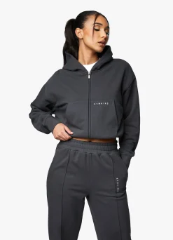 Hoodies<Gym King Shadow Loopback Fz Hood Dark Pewter