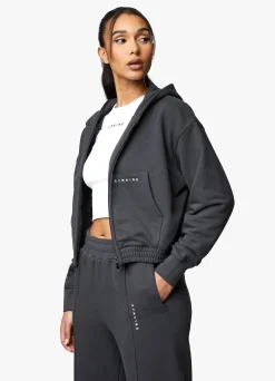 Hoodies<Gym King Shadow Loopback Fz Hood Dark Pewter