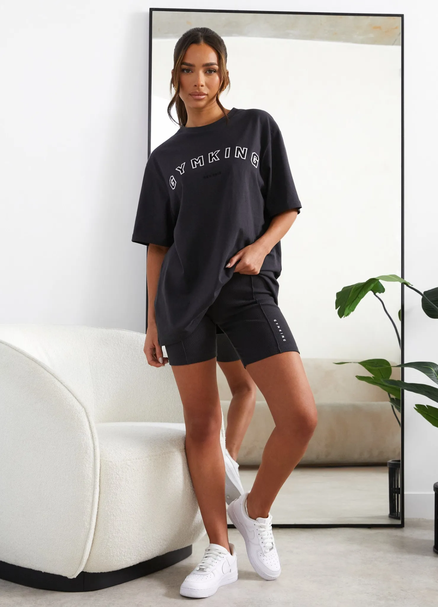 Co-Ords<Gym King Shadow Raised Seam Cycle Short Dark Pewter
