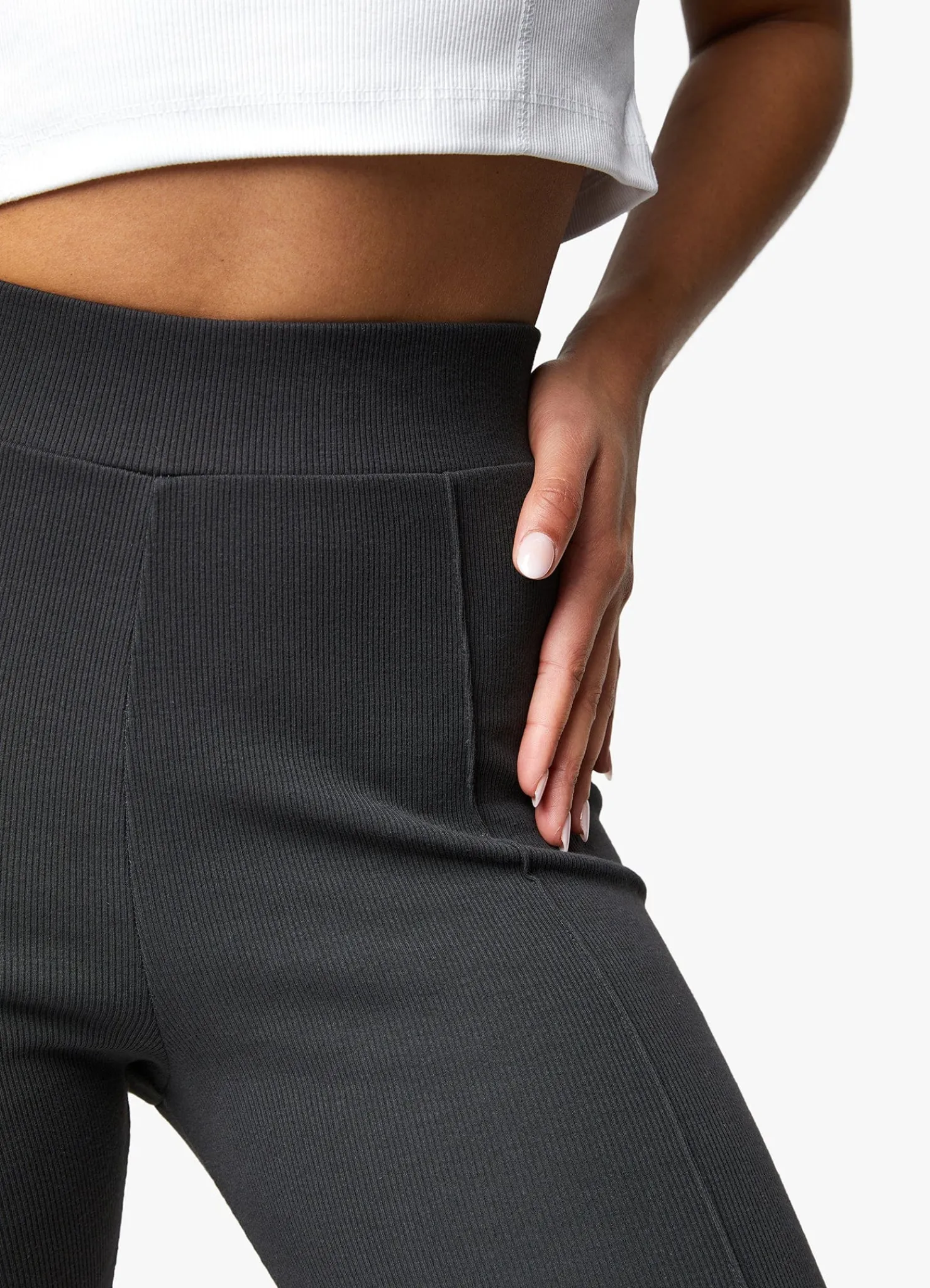 Co-Ords<Gym King Shadow Raised Seam Legging Dark Pewter
