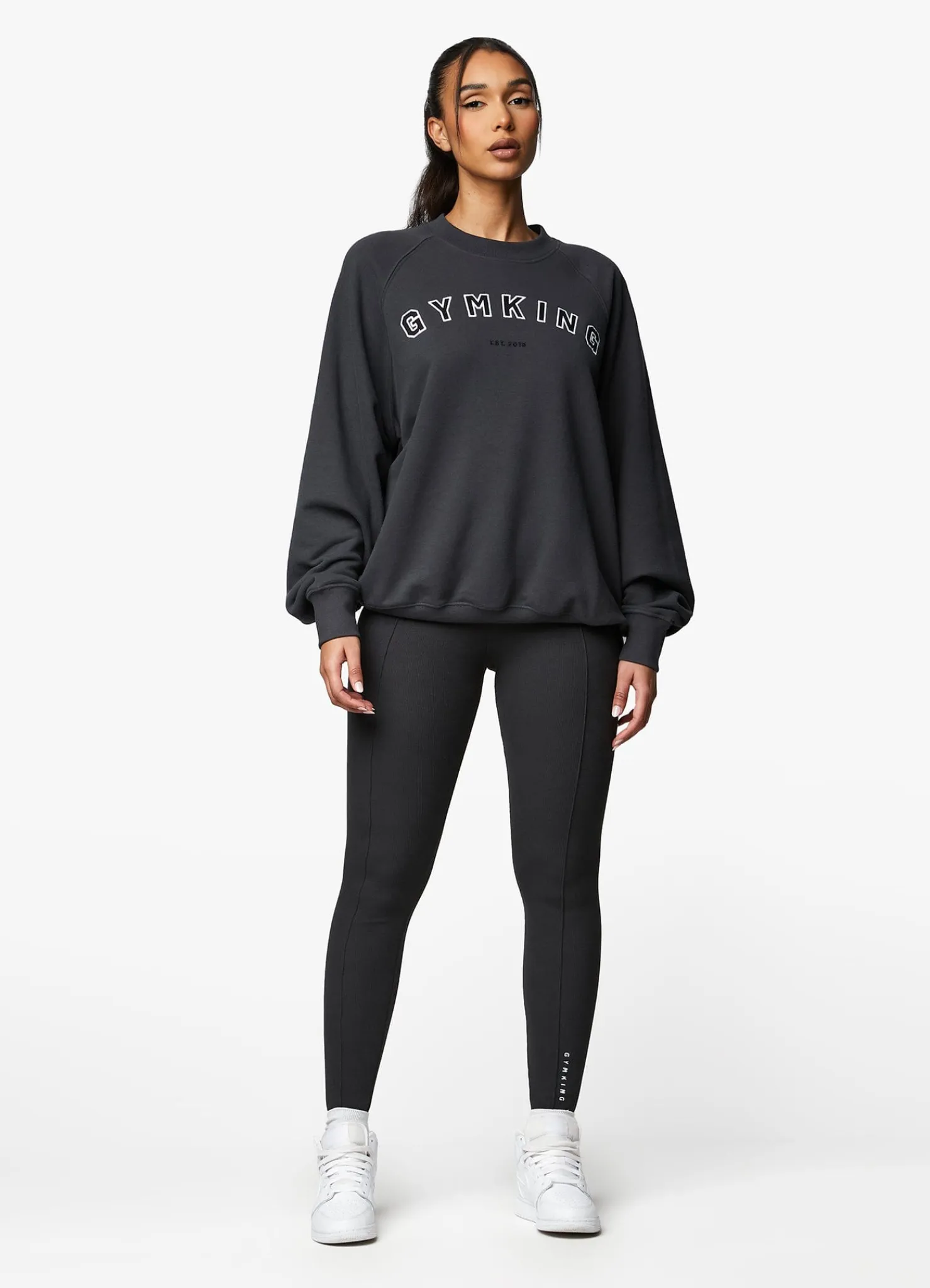 Co-Ords<Gym King Shadow Raised Seam Legging Dark Pewter