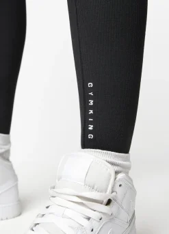 Co-Ords<Gym King Shadow Raised Seam Legging Dark Pewter