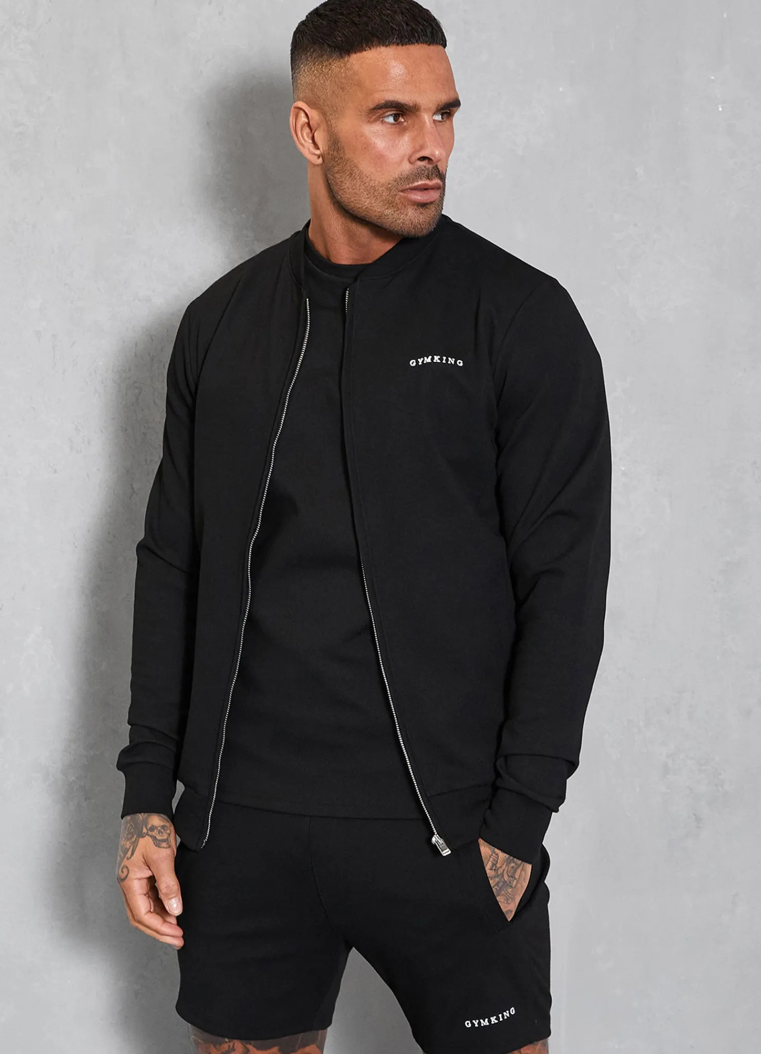 Twin Sets<Gym King Signature Knit Bomber Black