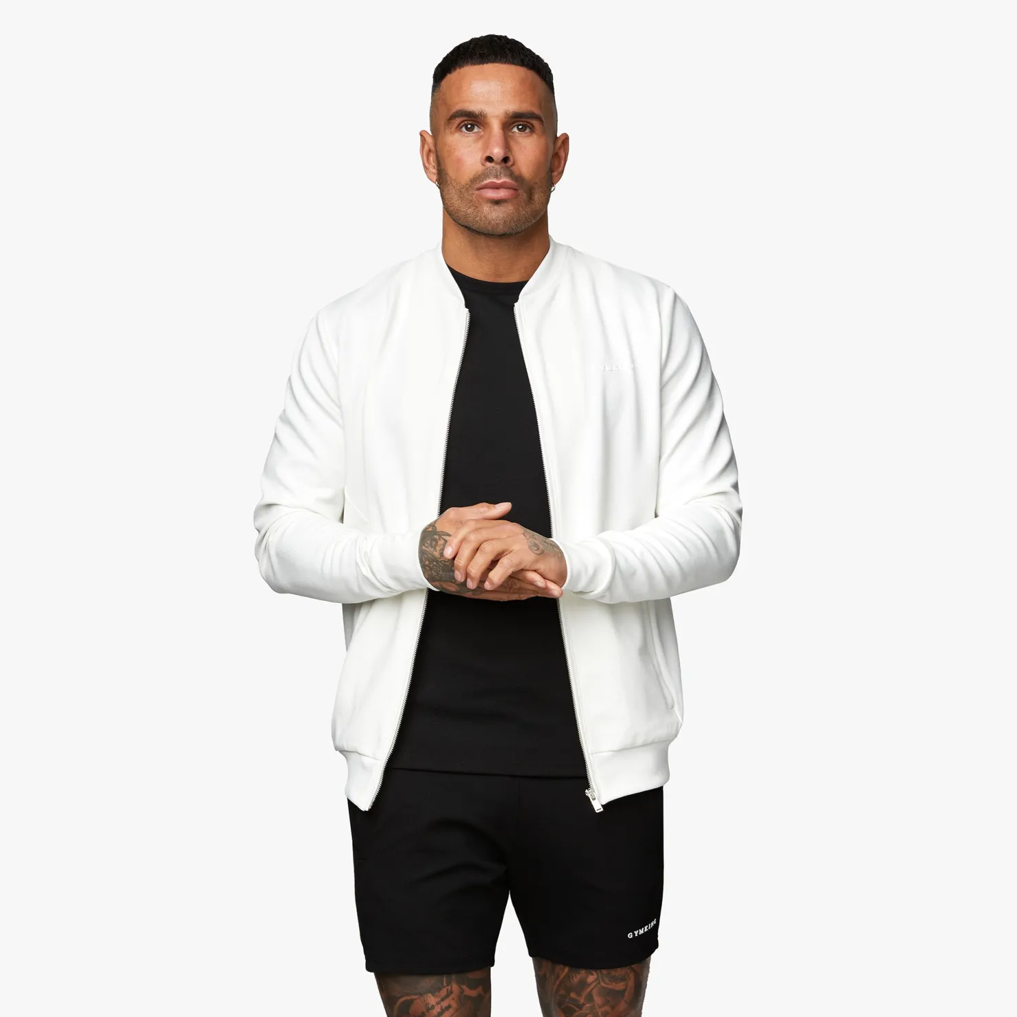 Twin Sets<Gym King Signature Knit Bomber Cream
