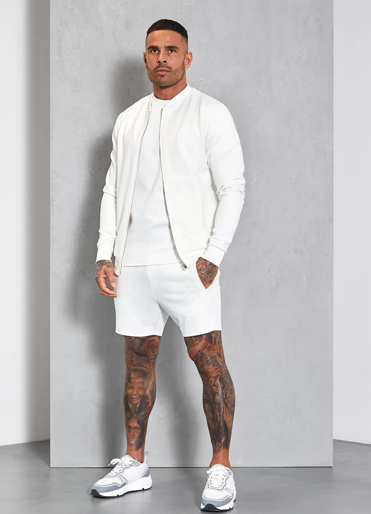 Twin Sets<Gym King Signature Knit Bomber Cream