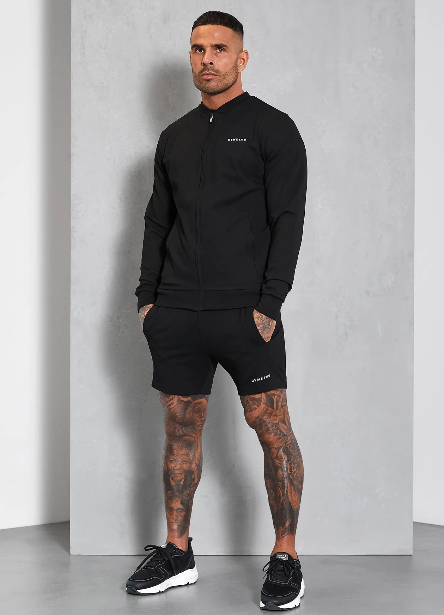 Outerwear<Gym King Signature Knit Bomber Black