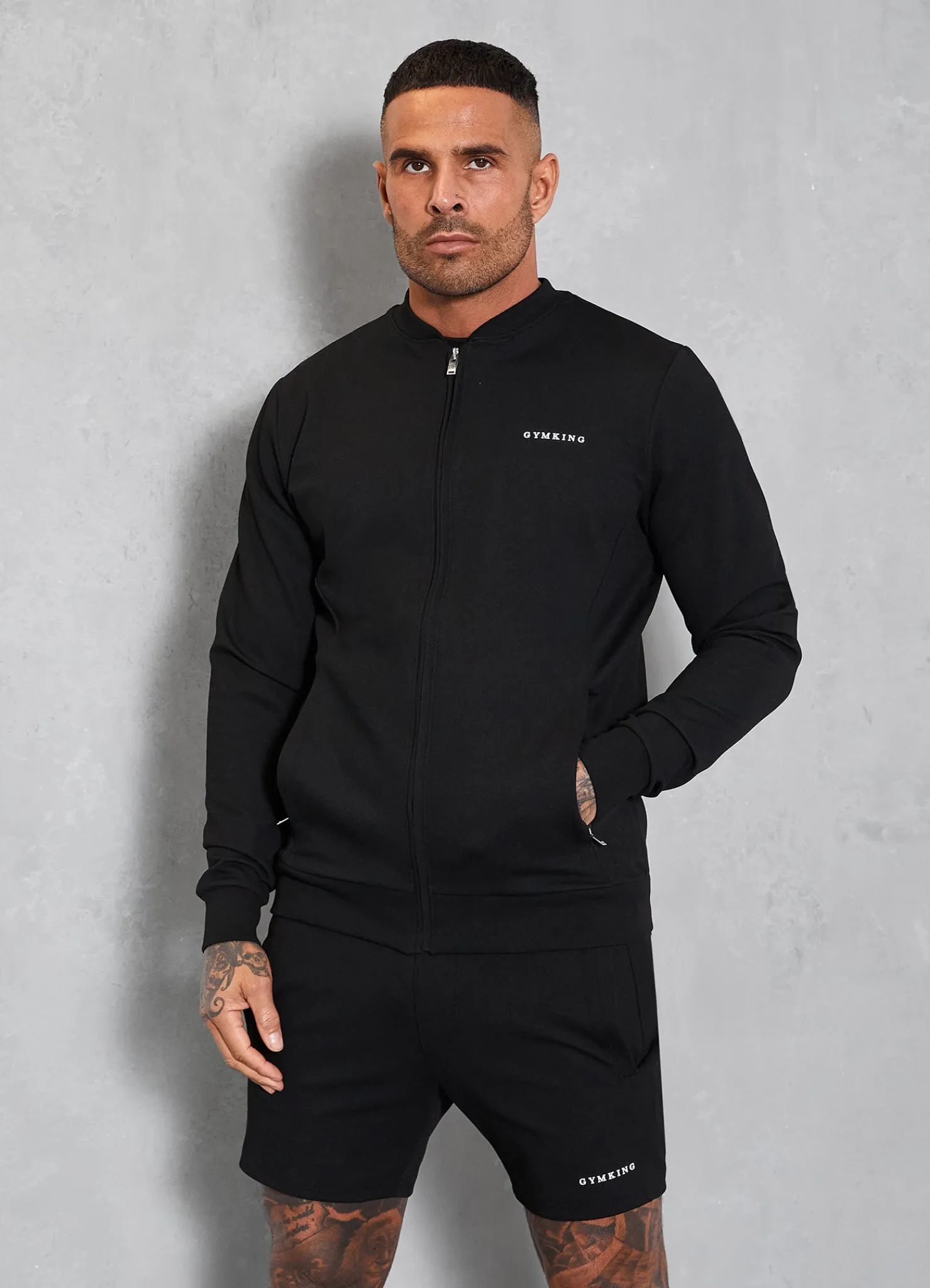 Outerwear<Gym King Signature Knit Bomber Black