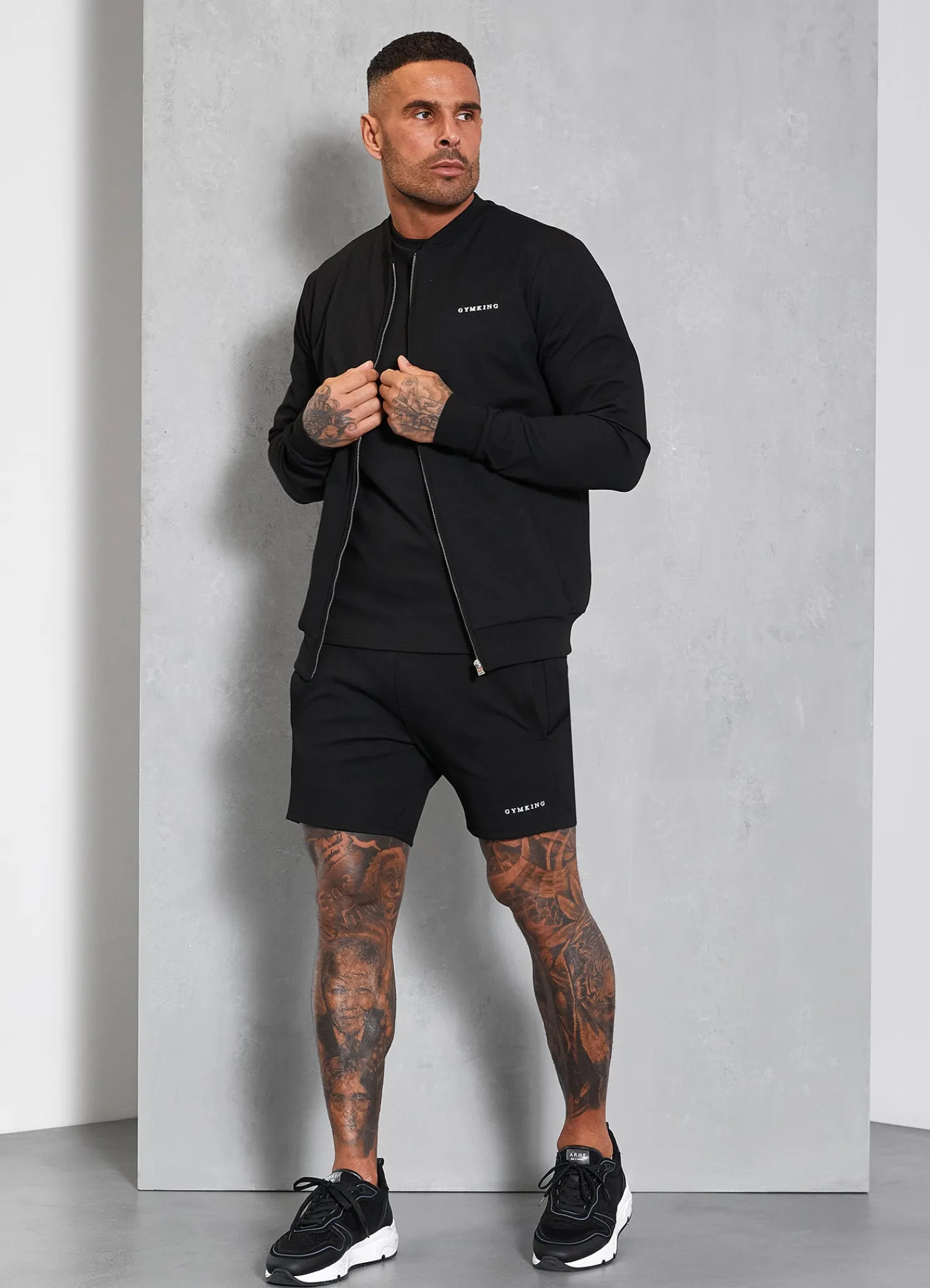 Outerwear<Gym King Signature Knit Bomber Black