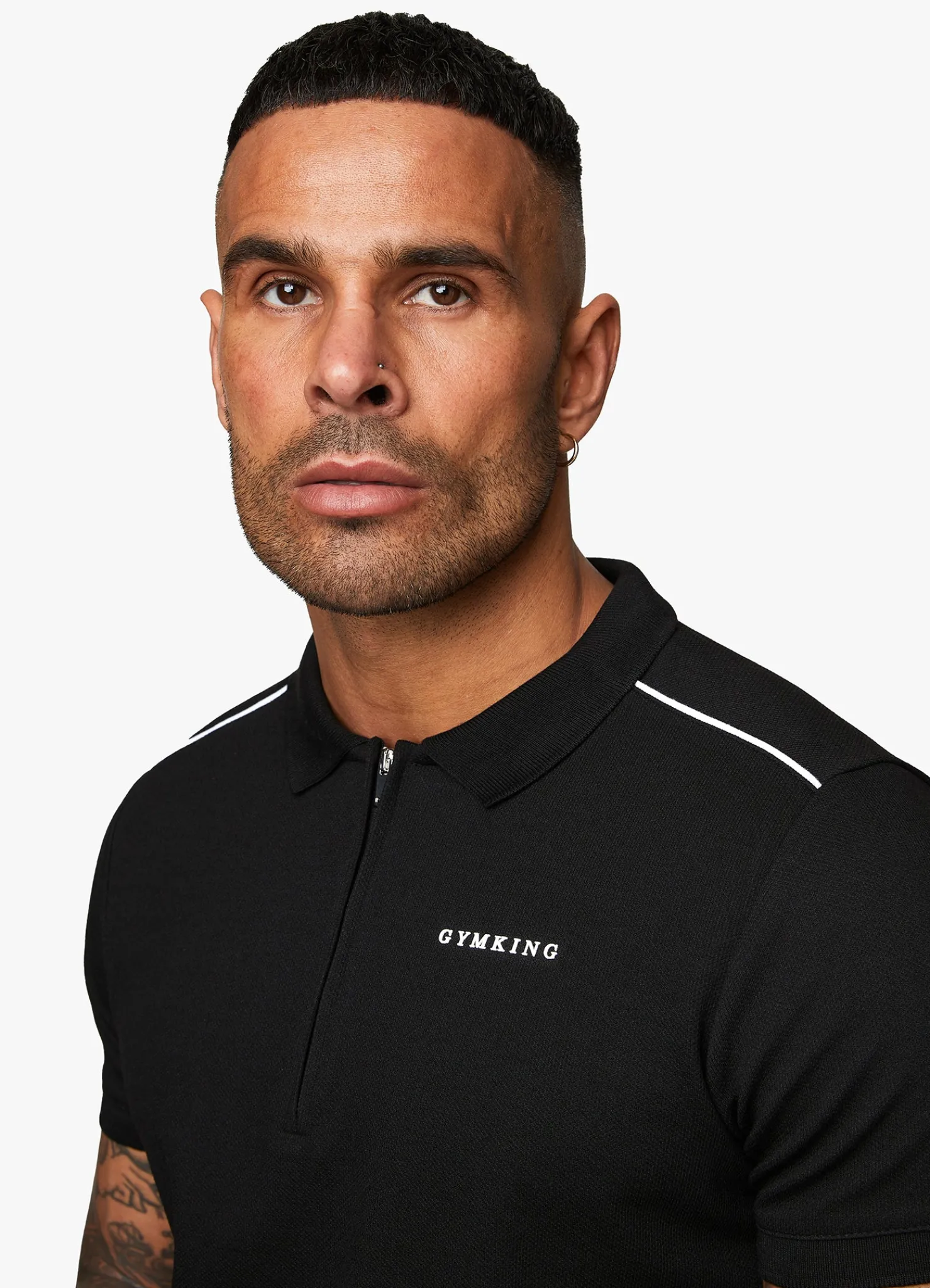 Polo Shirts<Gym King Signature Knit Polo Black