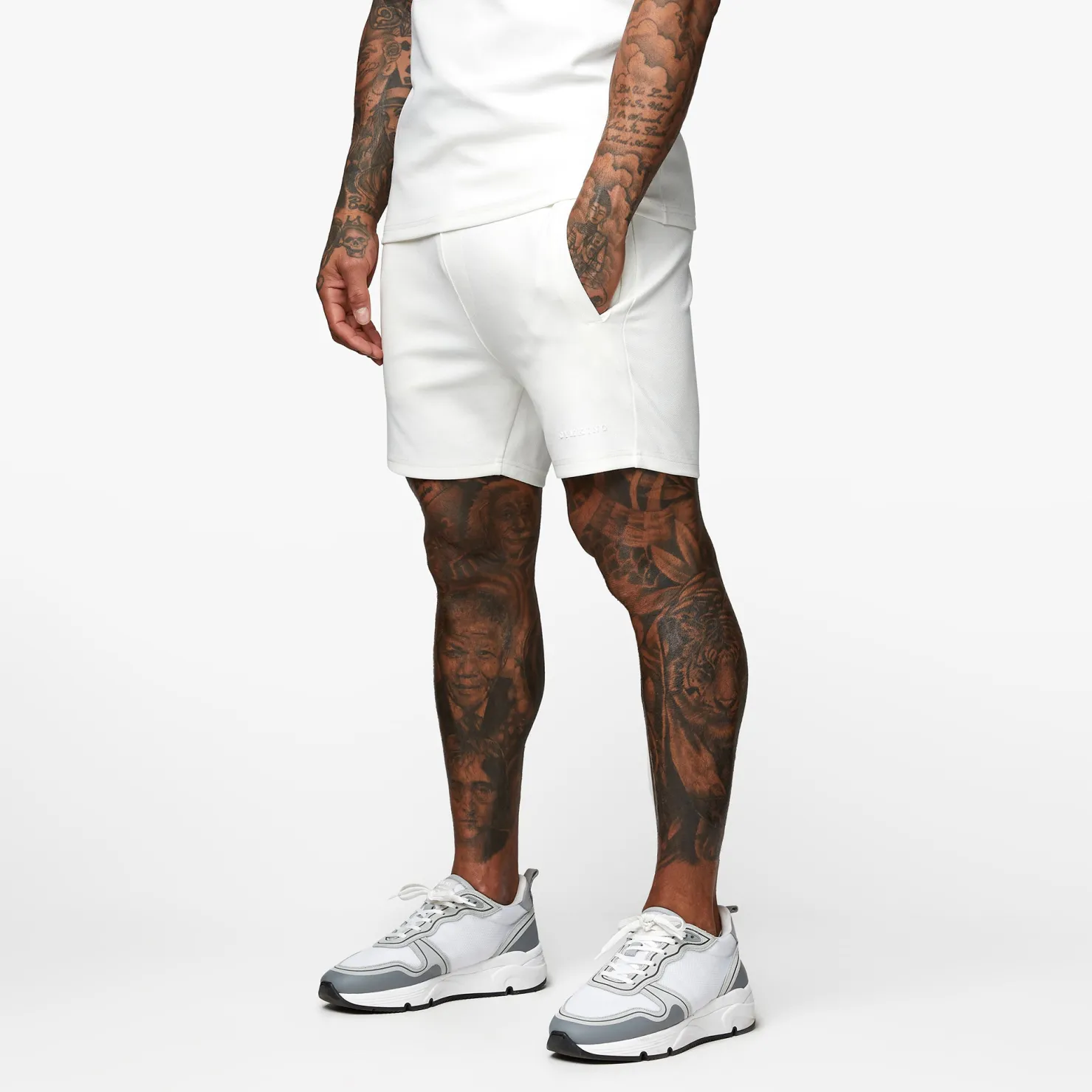 Shorts<Gym King Signature Knit Short Cream