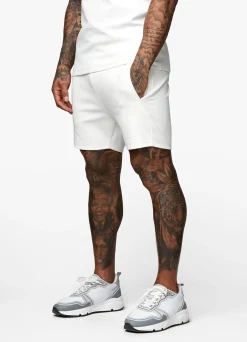 Twin Sets<Gym King Signature Knit Short Cream