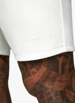 Twin Sets<Gym King Signature Knit Short Cream