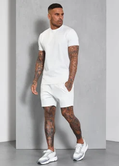 Twin Sets<Gym King Signature Knit Short Cream