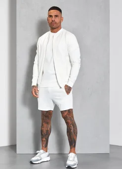 Twin Sets<Gym King Signature Knit Short Cream