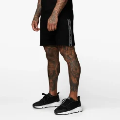 Shorts<Gym King Signature Taped Short Black