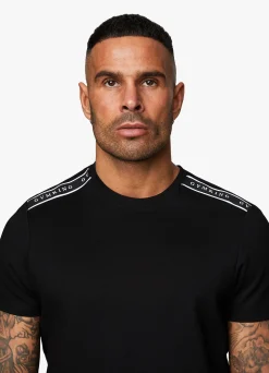 Twin Sets<Gym King Signature Taped Tee Black